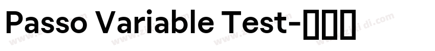 Passo Variable Test字体转换 Passo Variable Test字体转换